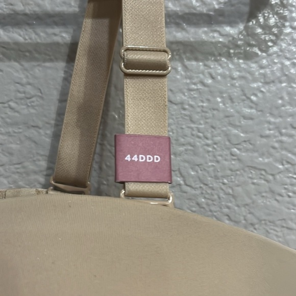 Cacique 44DDD Smooth Boost Multi Way Strapless Beige New Bra - Picture 3 of 12